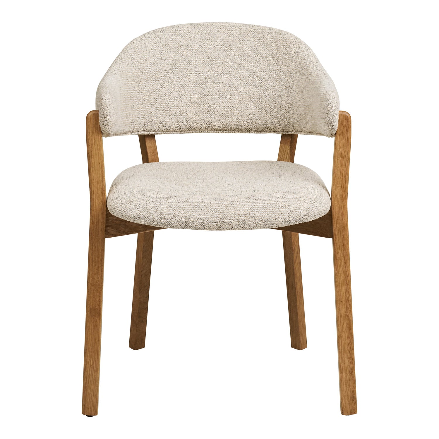 Dunkirk Dining Chair – Oak – Natural / Beige