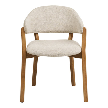 Dunkirk Dining Chair – Oak – Natural / Beige