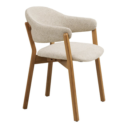 Dunkirk Dining Chair – Oak – Natural / Beige
