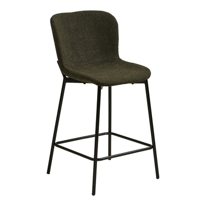 Maceda Counter Chair – Dark Green