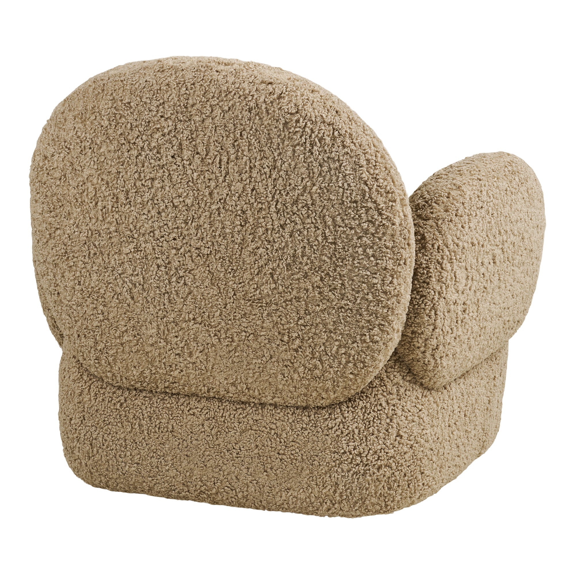 Messina Lounge chair with swivel function – Light Brown