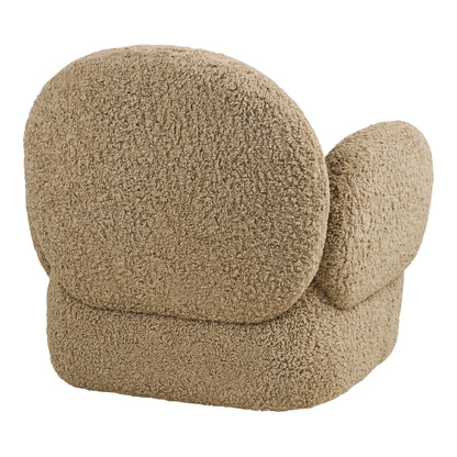 Messina Lounge chair with swivel function – Light Brown