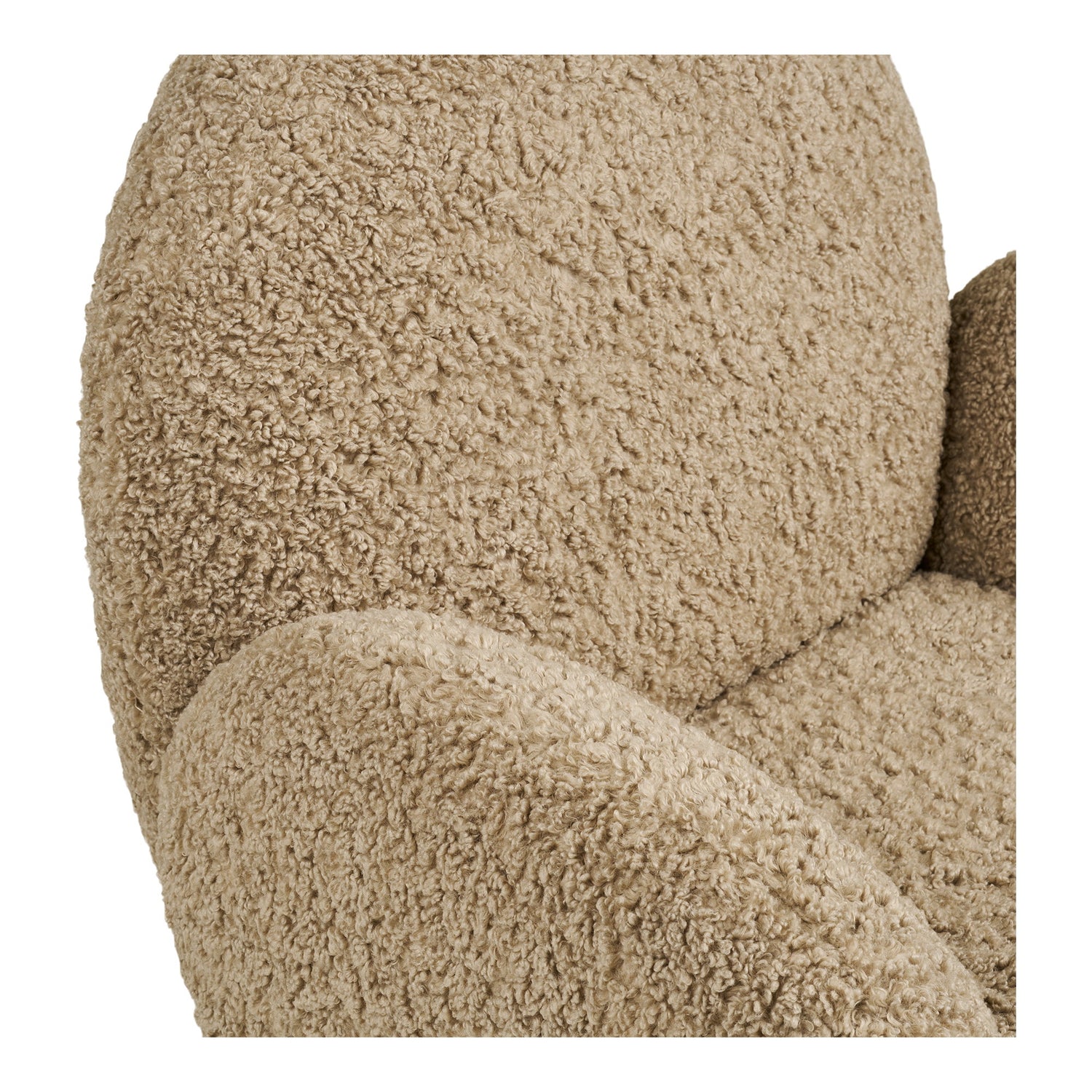 Messina Lounge chair with swivel function – Light Brown