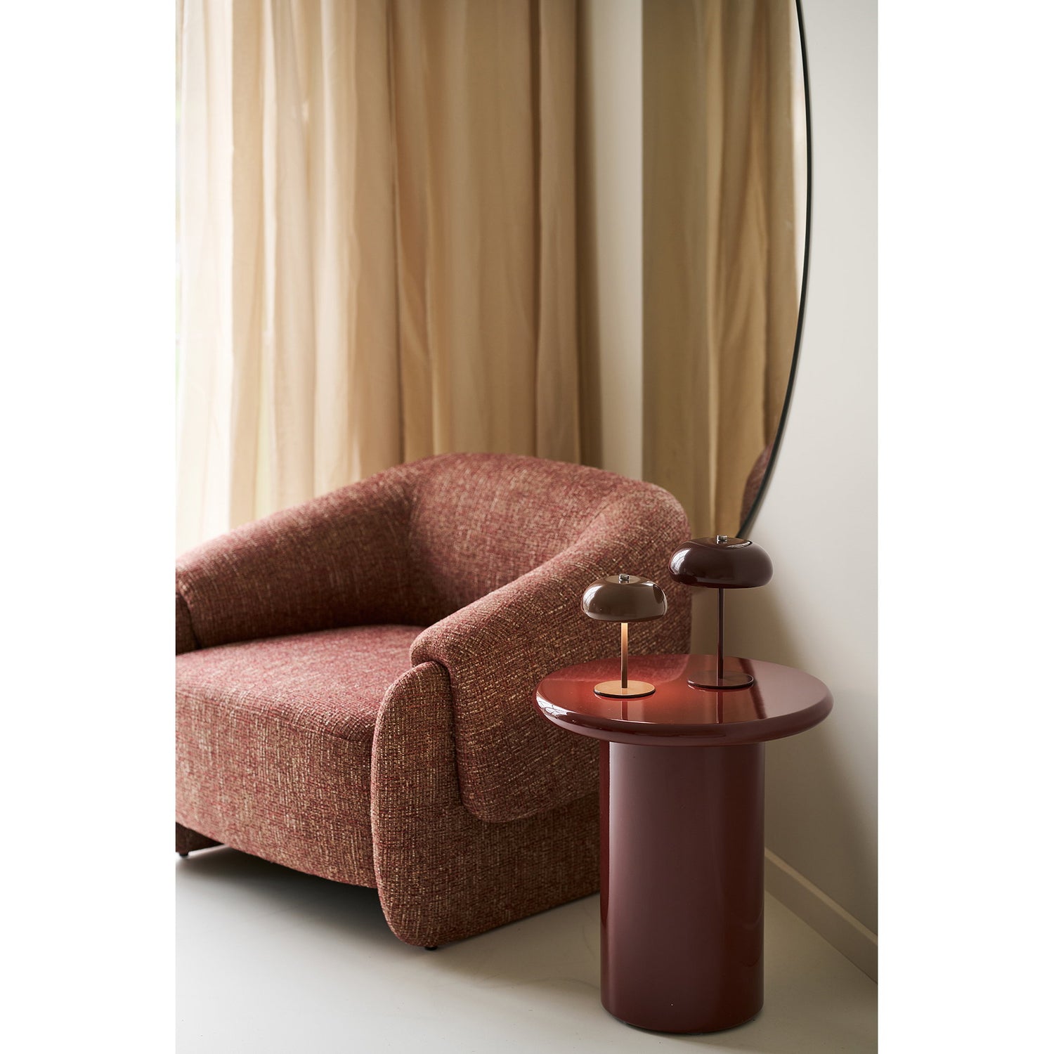 Hamilton Lounge chair – Bordeaux Mix
