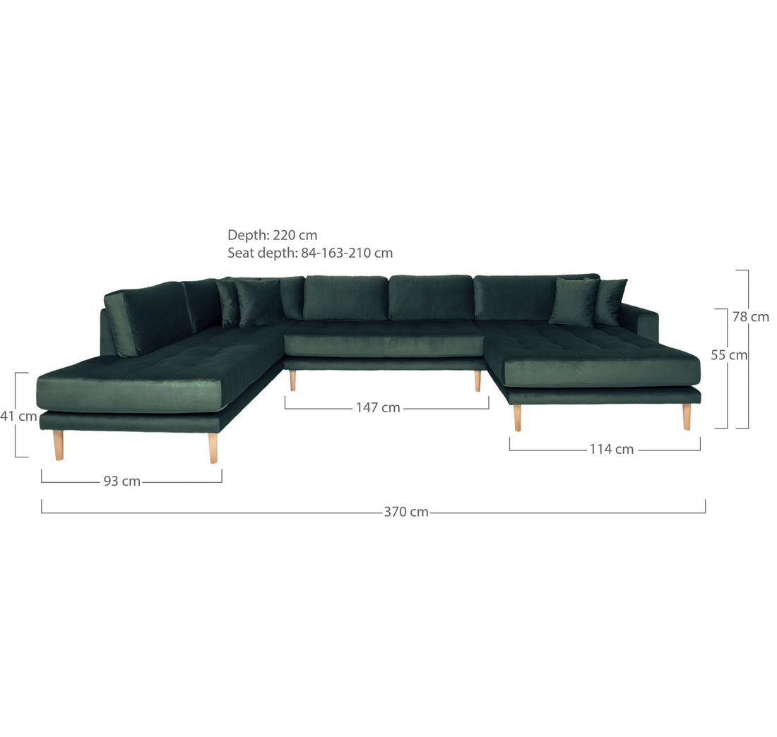 Lido U-Sofa Open End
