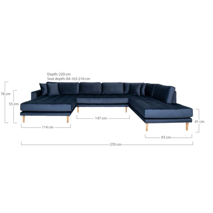 Lido U-Sofa Open End