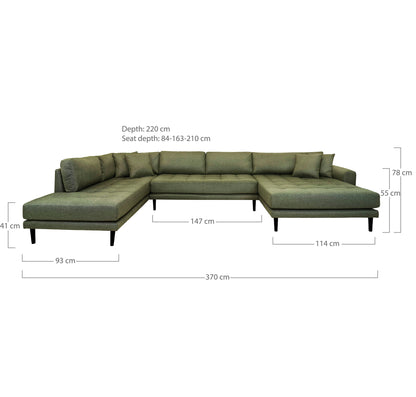 Lido U-Sofa Open End