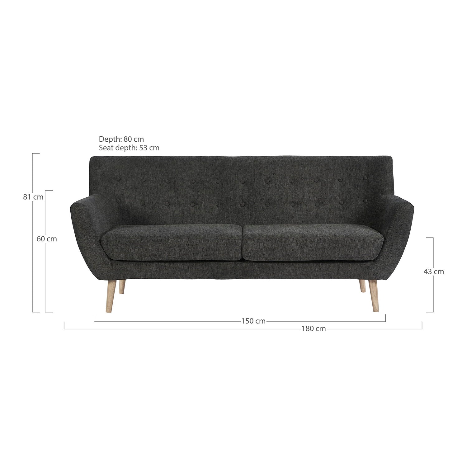 Monte 3 Person sofa
