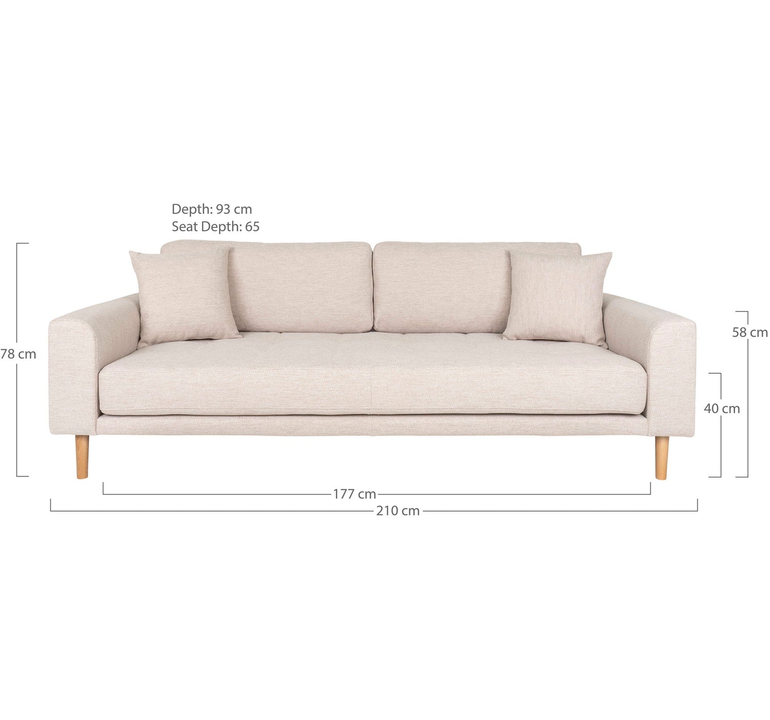 Lido 3 Seater Sofa