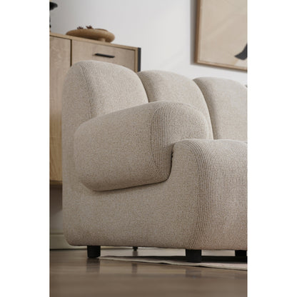 Taza 3.5 seater modular sofa w/pouf – Sand