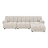 Taza 3.5 seater modular sofa w/pouf – Sand – 95-175×275 cm