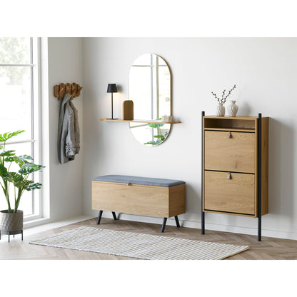 Barco Bench with storage – Natural