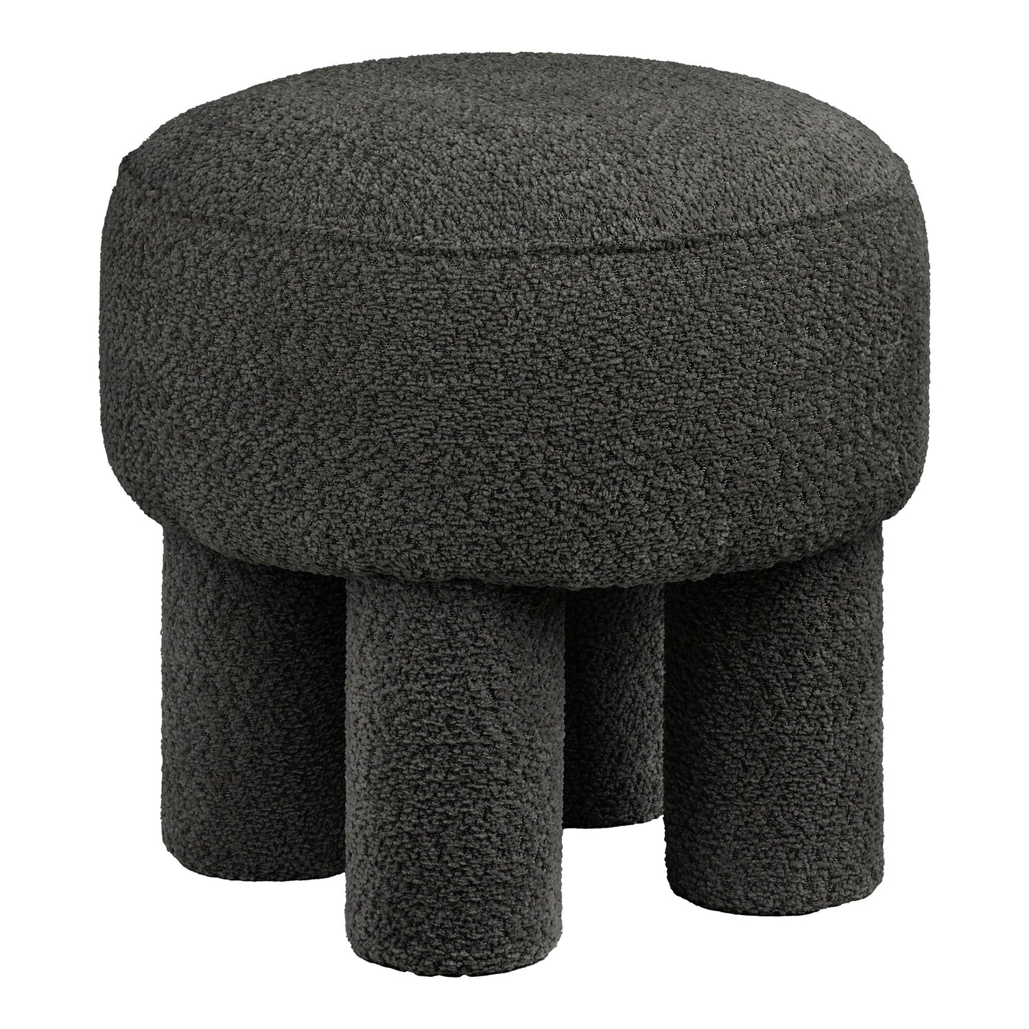 Canberra Pouf – Charcoal