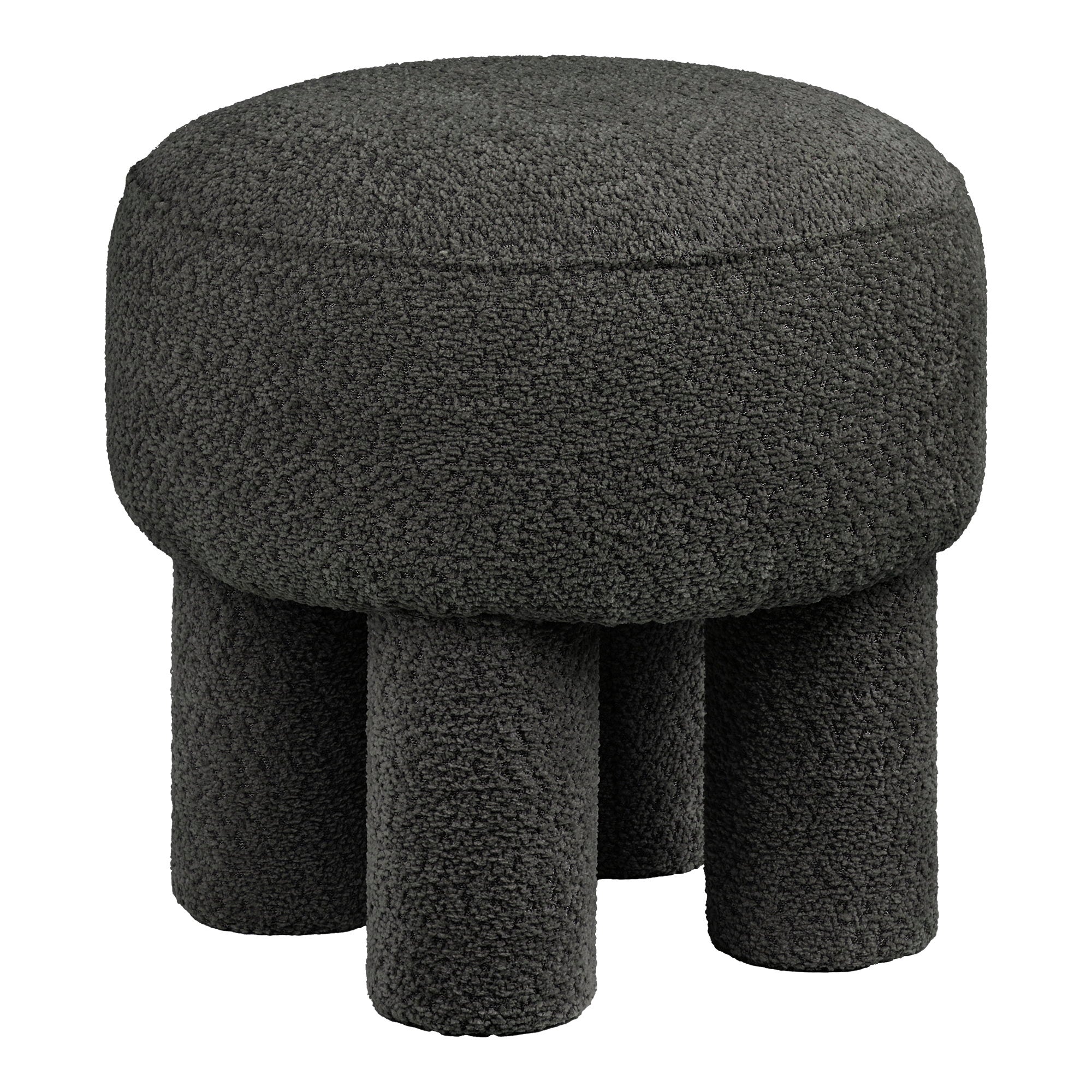 Canberra Pouf – Charcoal