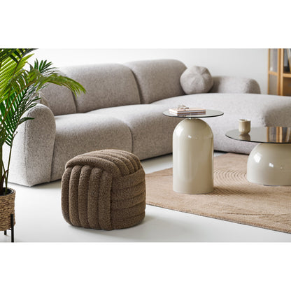 Napier Pouf – Brown