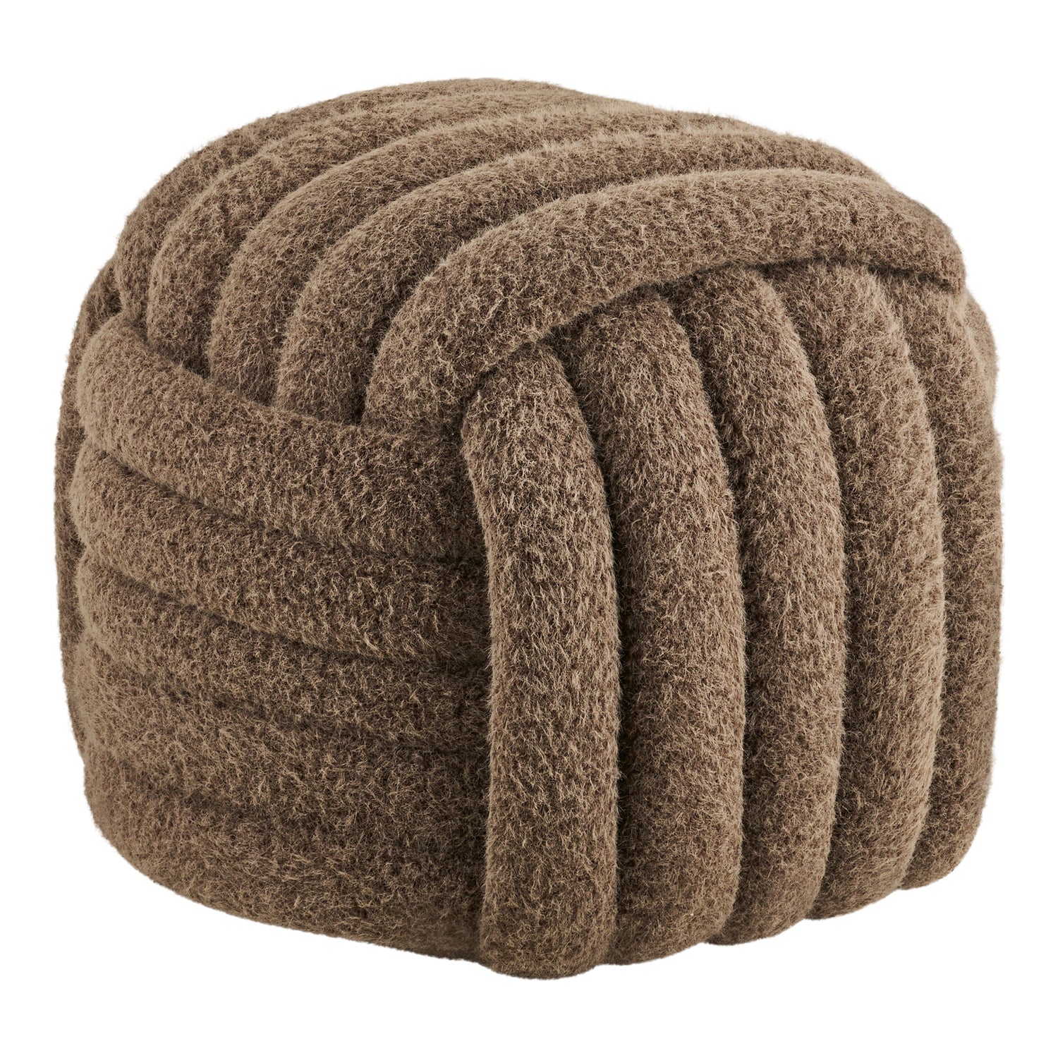 Napier Pouf – Brown