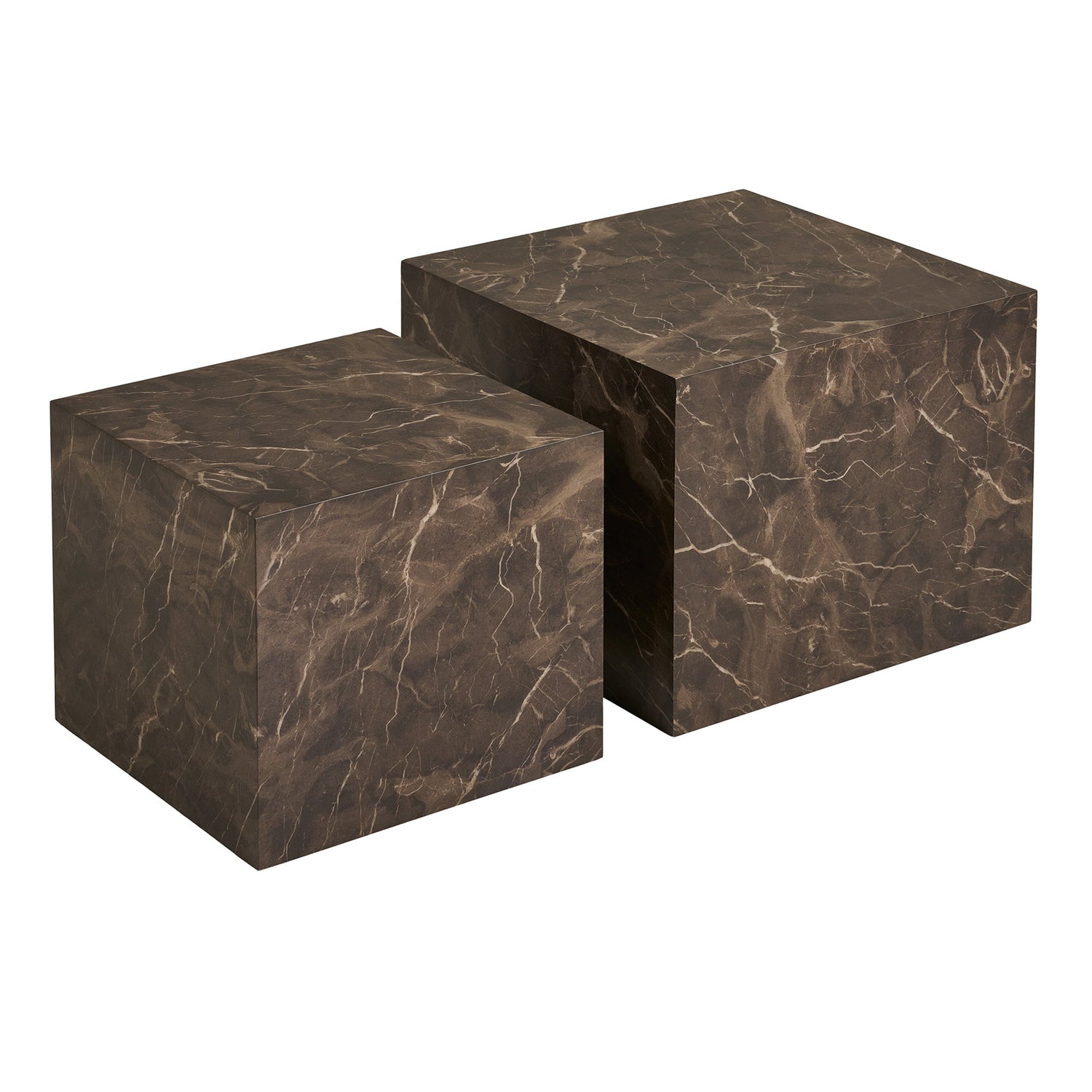 Prague Coffee Table – Brown – 40/50×40/50 cm