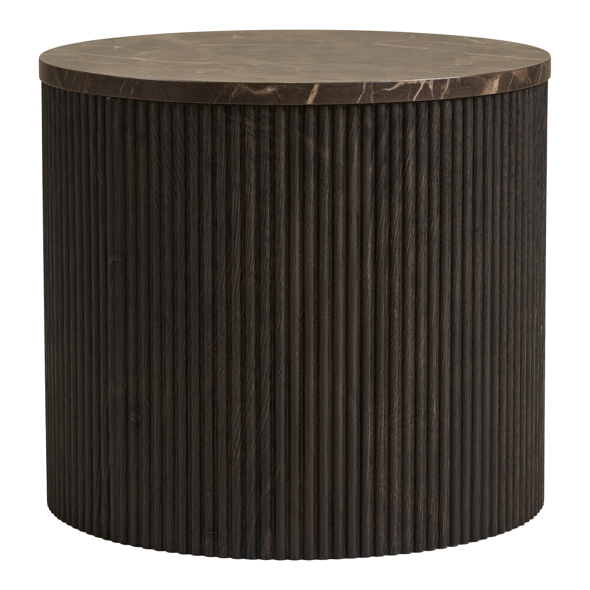 Rota Side Table – Dark Brown