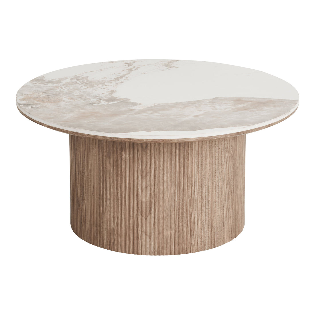 Athens Coffee Table – White / Brown
