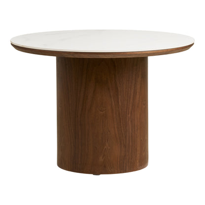 Noli Coffee Table – White / Dark brown