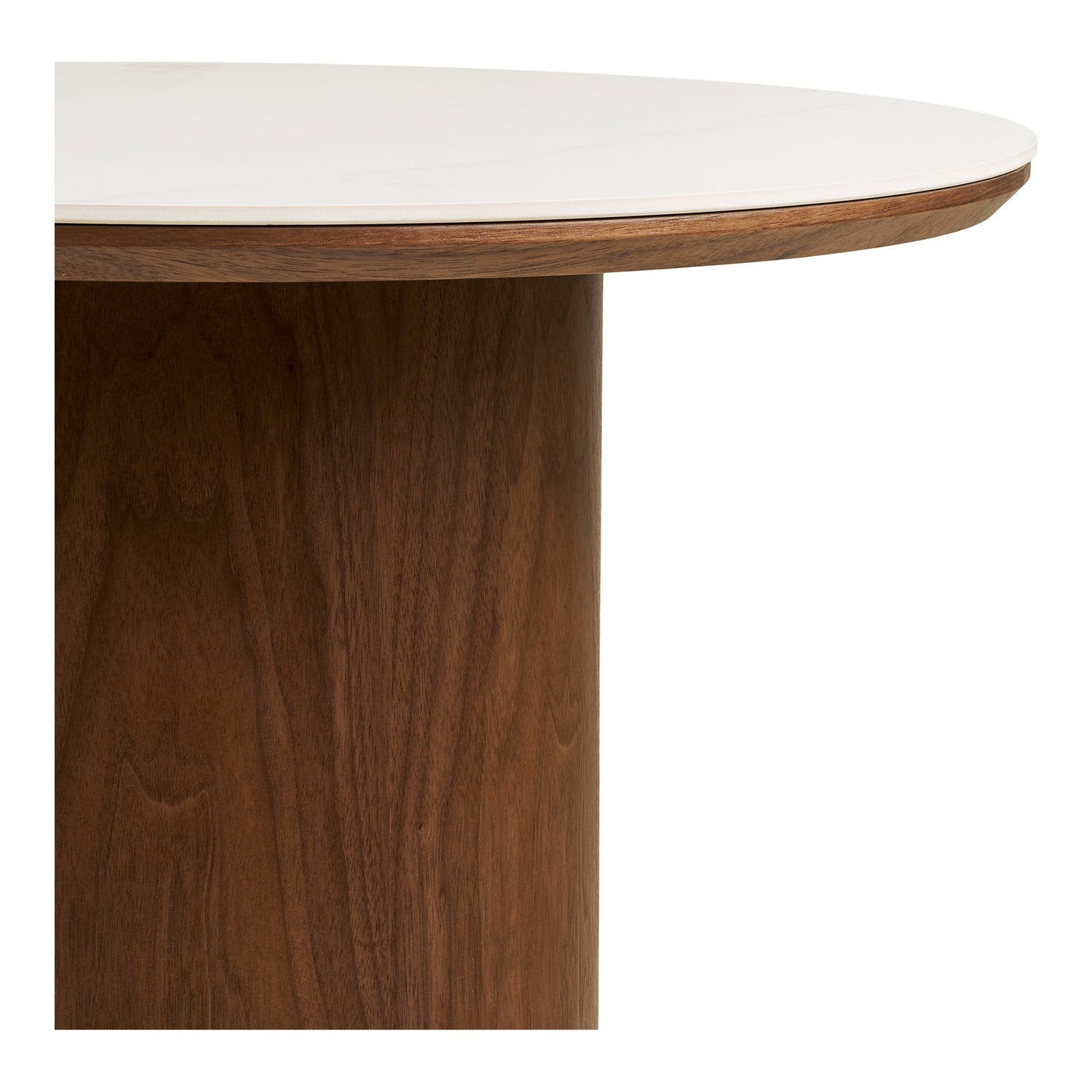 Noli Coffee Table – White / Dark brown