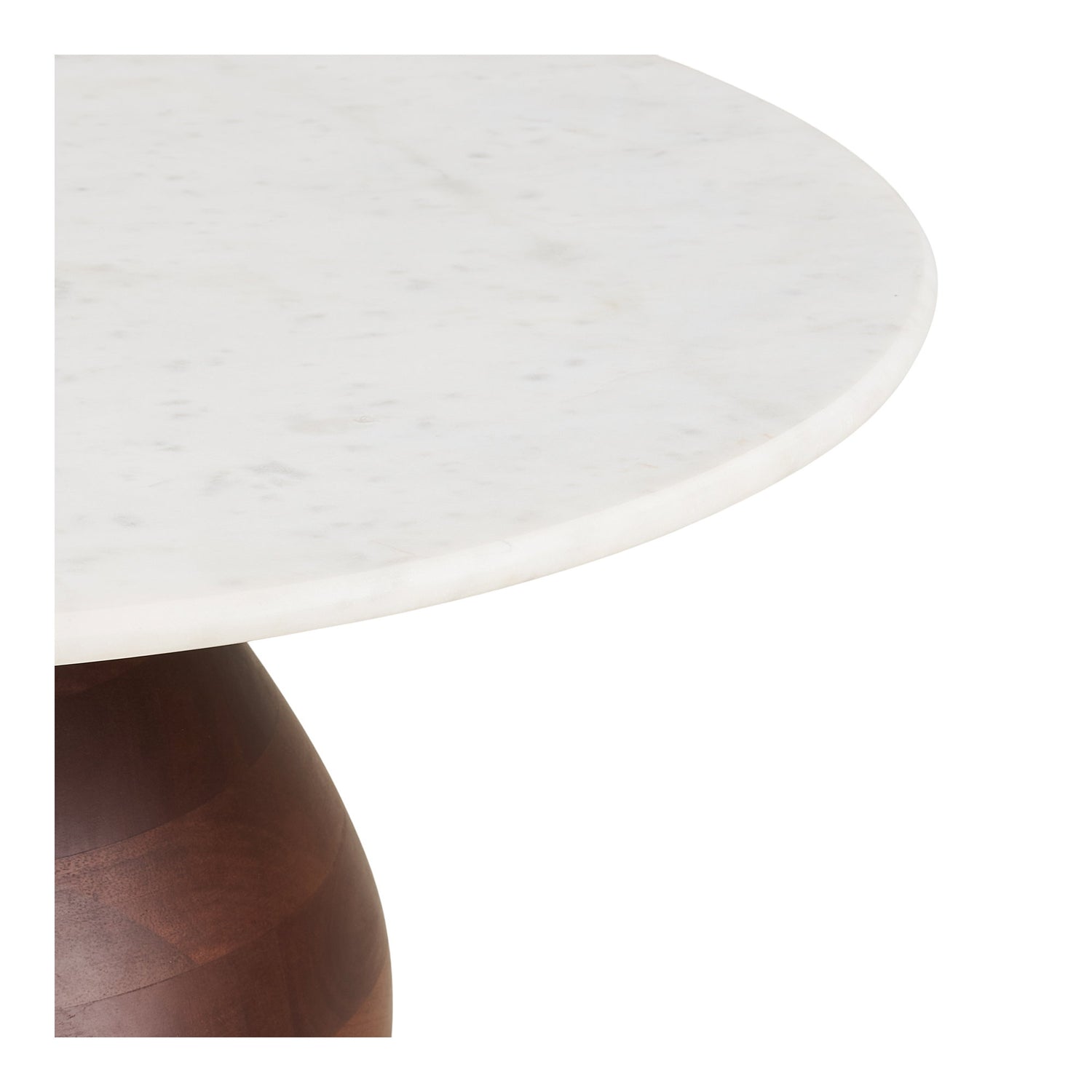 Heide Coffee Table – White / Dark brown