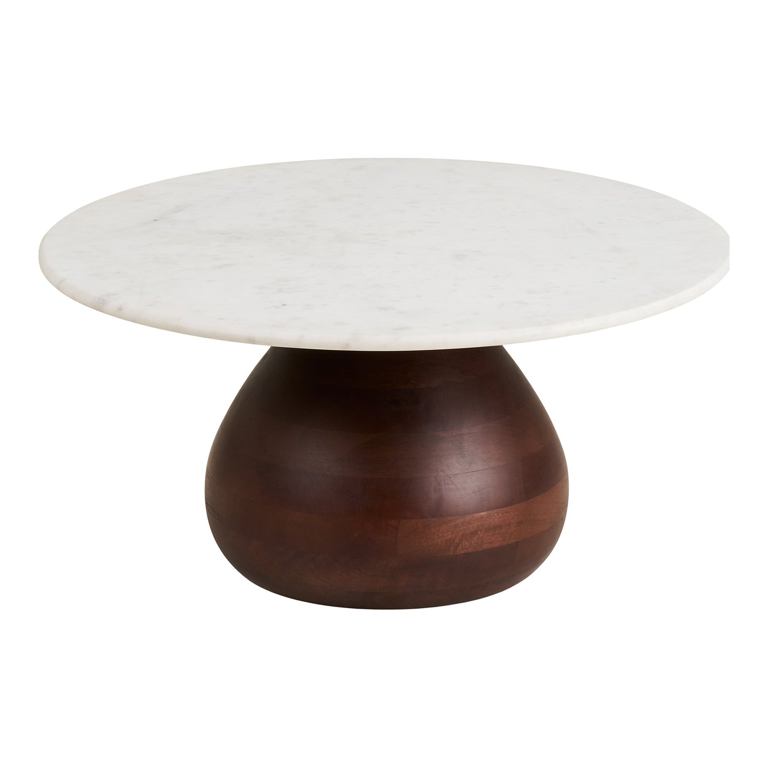 Heide Coffee Table – White / Dark brown