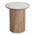 Athens Side Table – White / Brown