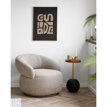 Sirone Side Table – Natural / Black