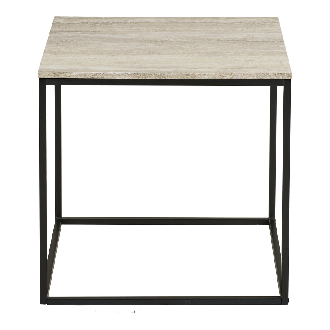 Vita Side Table – Black / Beige