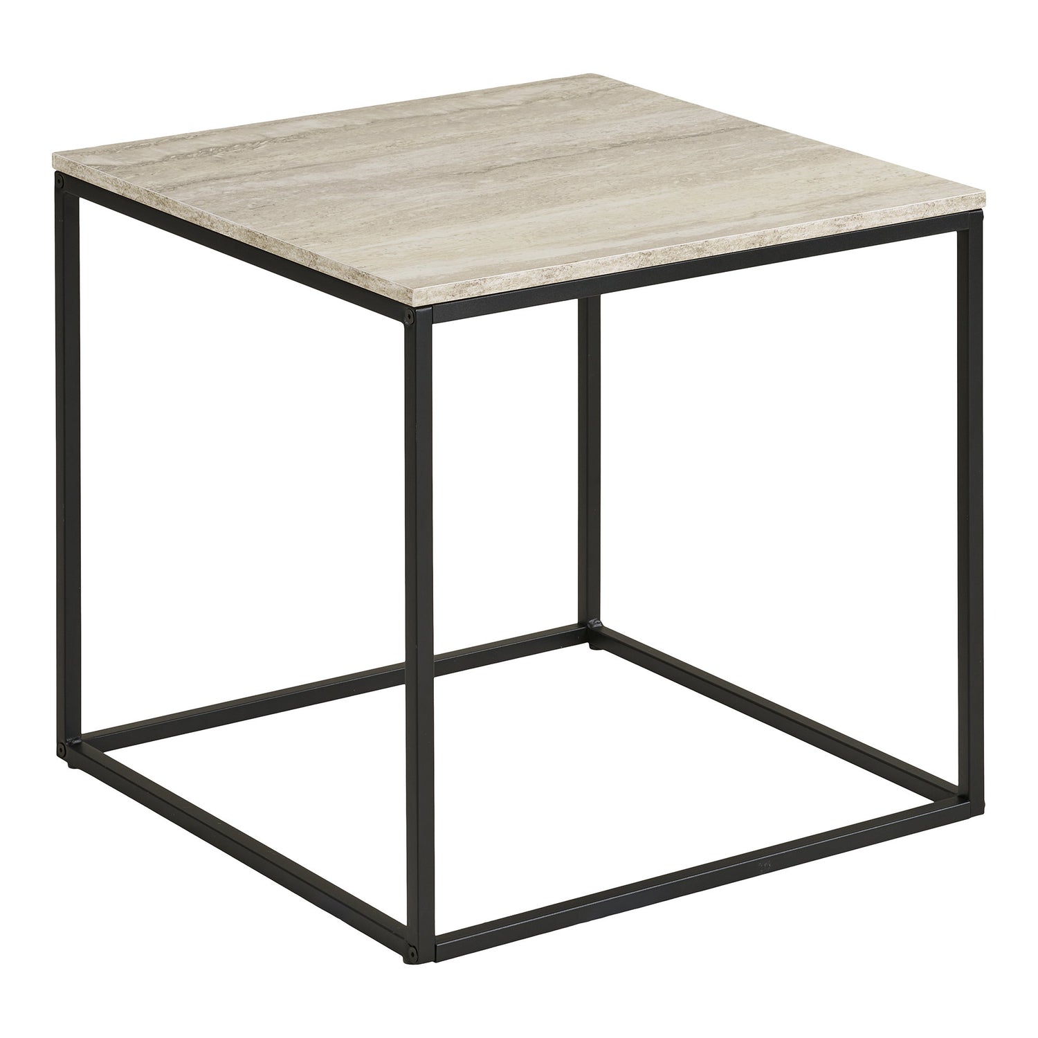 Vita Side Table – Black / Beige