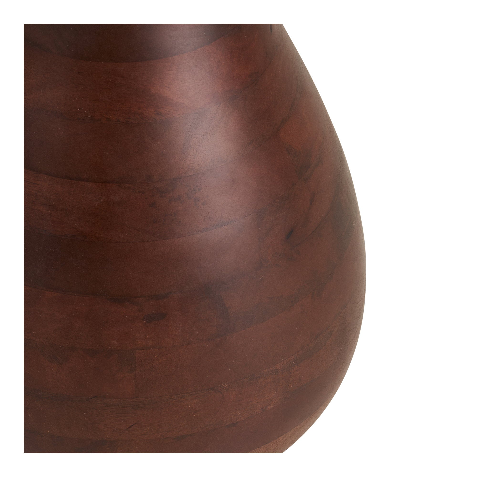 Heide Side Table – White / Dark brown