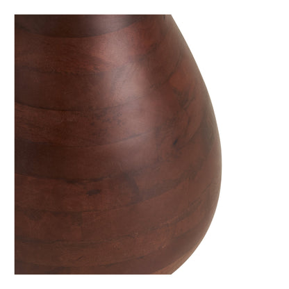Heide Side Table – White / Dark brown