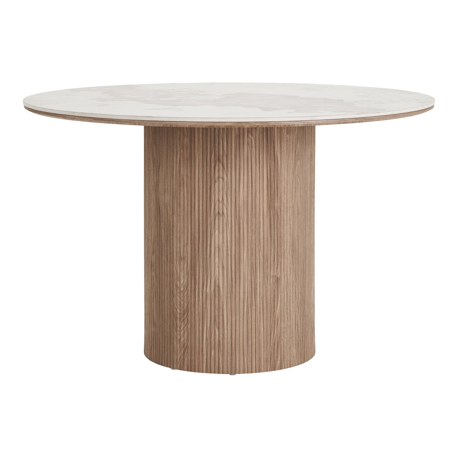 Athens Dining Table – White / Brown