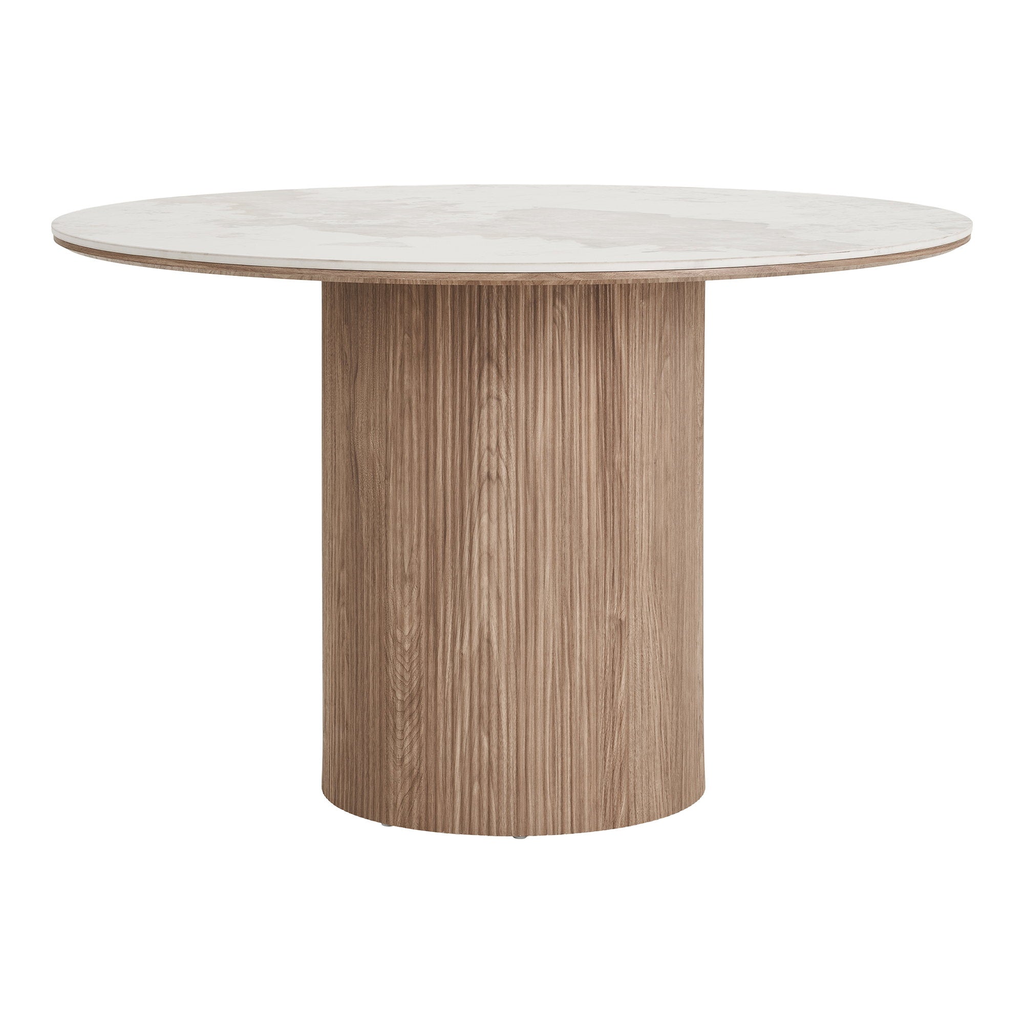 Athens Dining Table – White / Brown