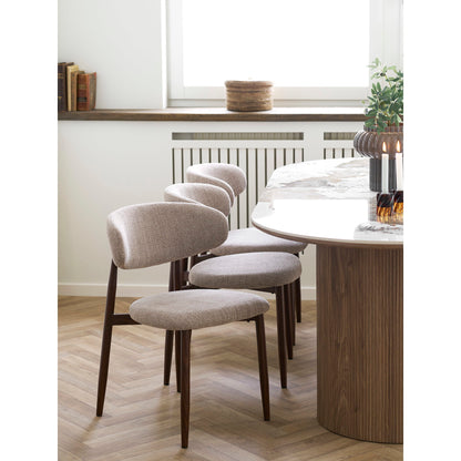 Athens Dining Table – White / Brown