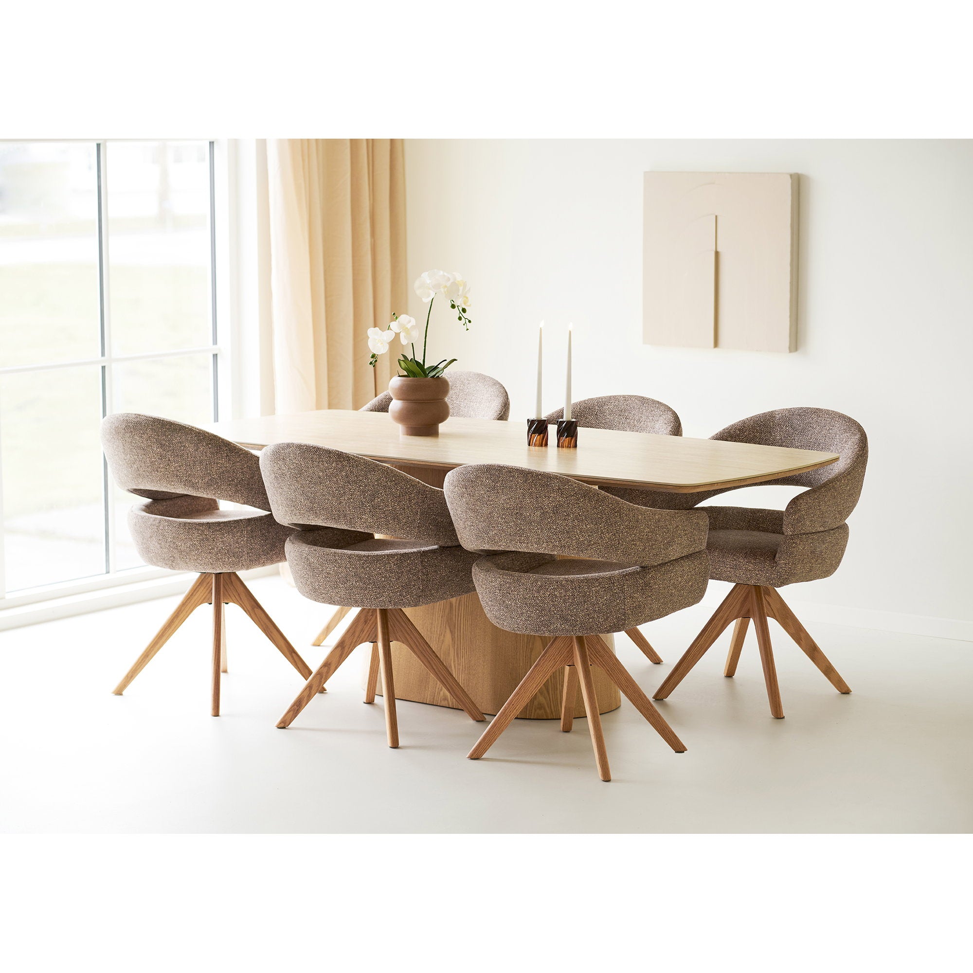 Noli Dining Table – Nature / Stone