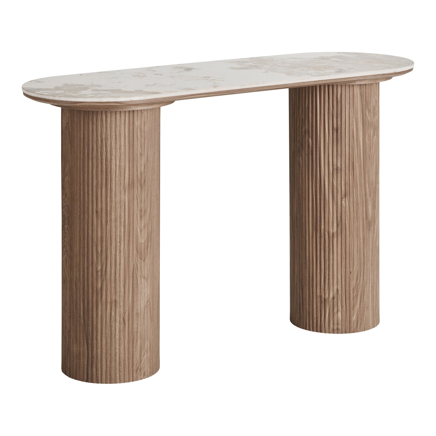 Athens Console Table – White / Brown