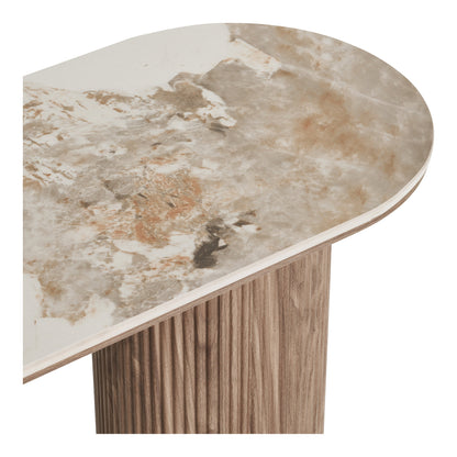 Athens Console Table – White / Brown