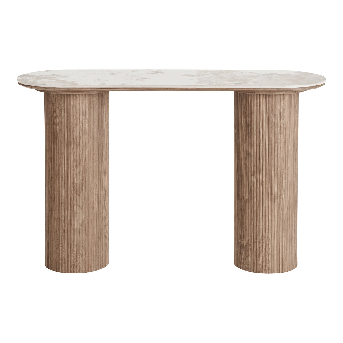 Athens Console Table – White / Brown