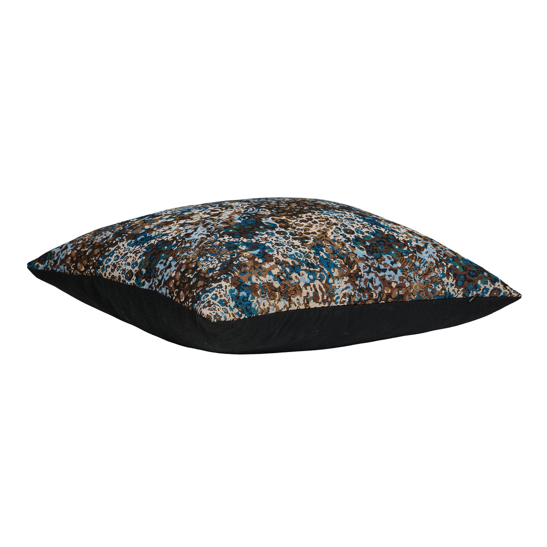 Blossom Cushion – Blue / Brown