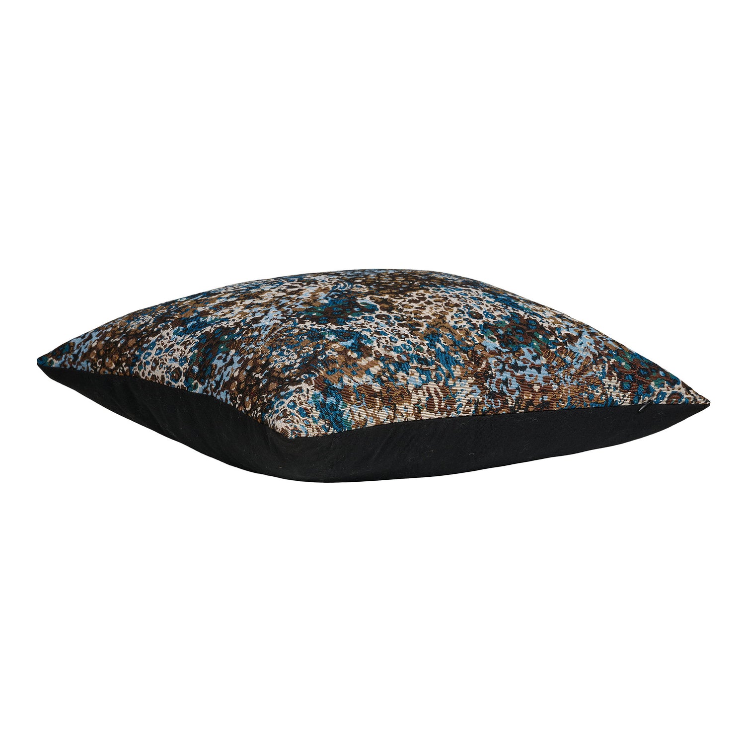 Blossom Cushion – Blue / Brown