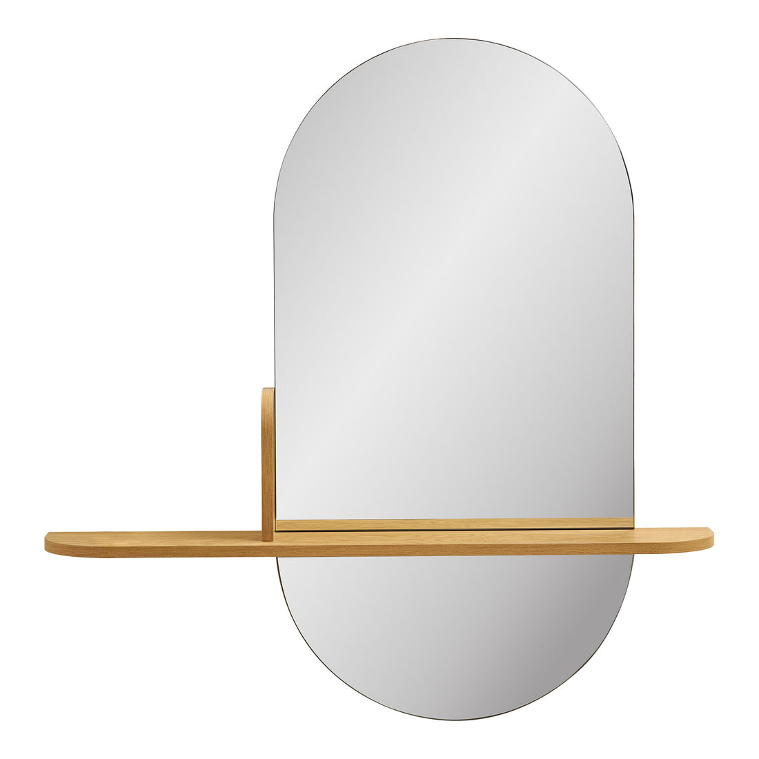 Barco Mirror with Shelf – Natural