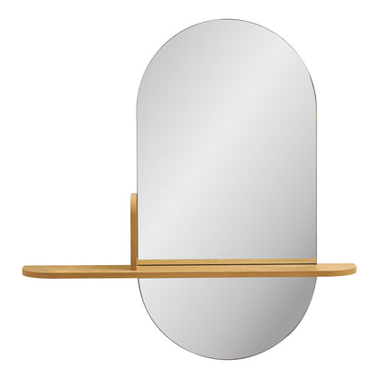 Barco Mirror with Shelf – Natural