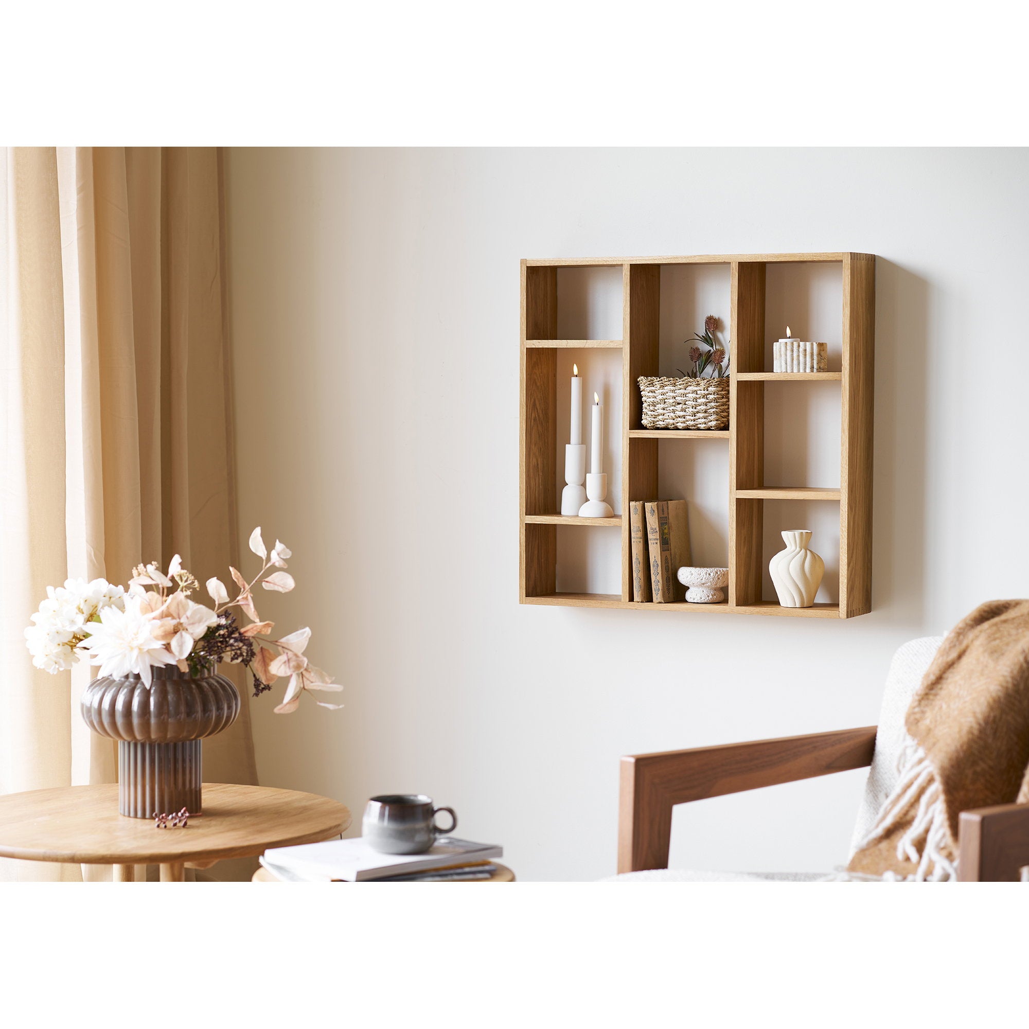 Townsville Wall Shelf – Oak – Natural