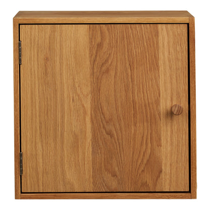 Townsville Wall Shelf with door – Oak – Natural