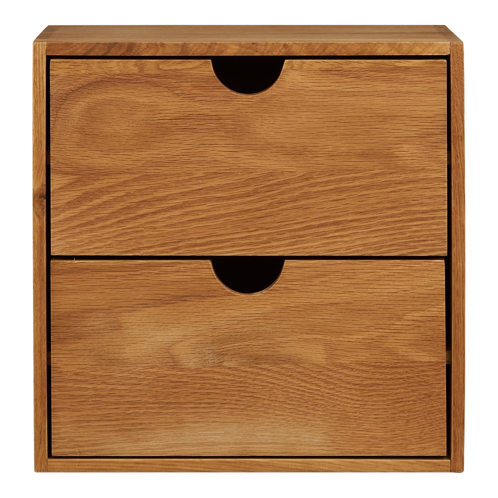 Townsville Wall Shelf with drawers – Oak – Natural