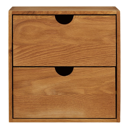 Townsville Wall Shelf with drawers – Oak – Natural