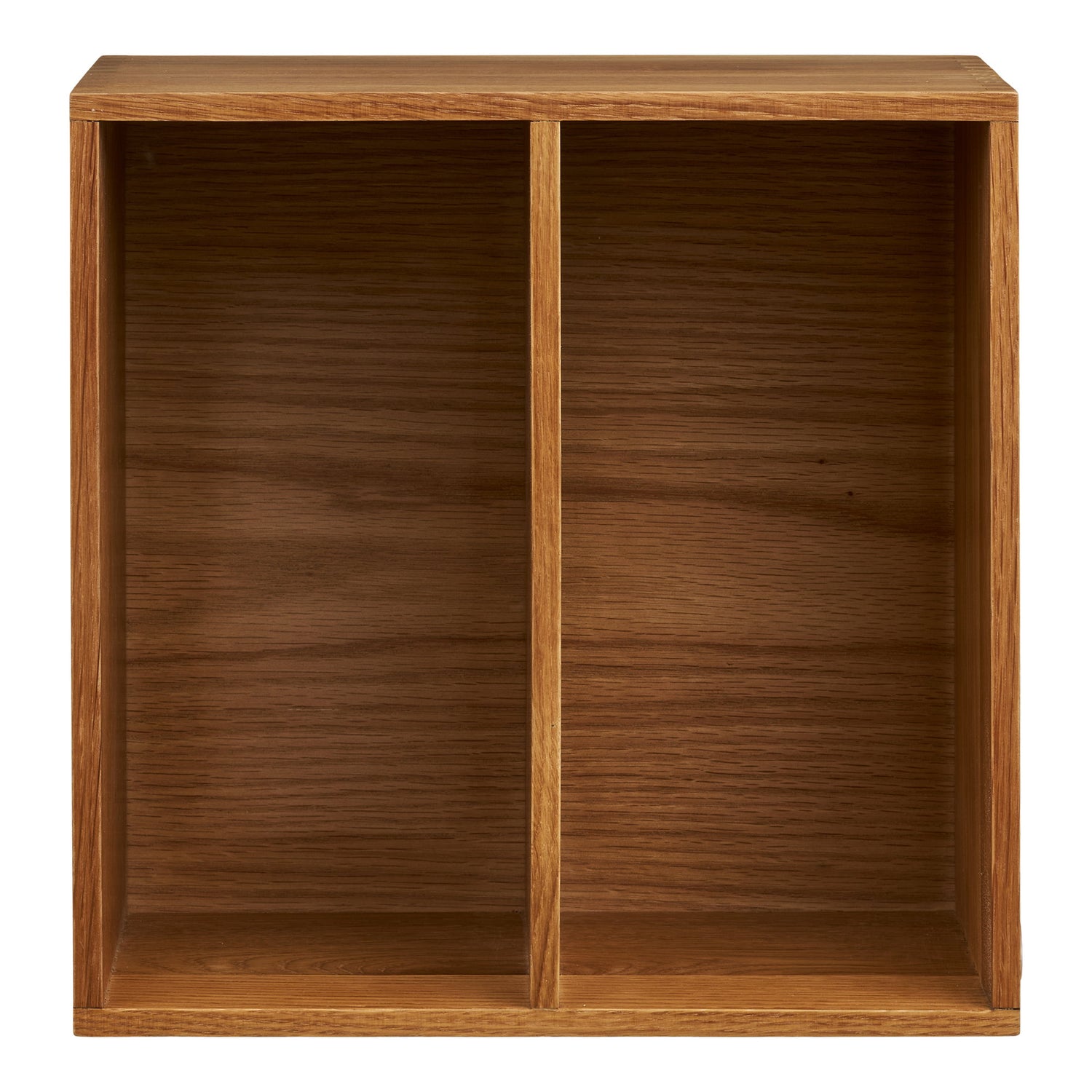 Townsville Wall Shelf with vertical rooms – Oak – Natural