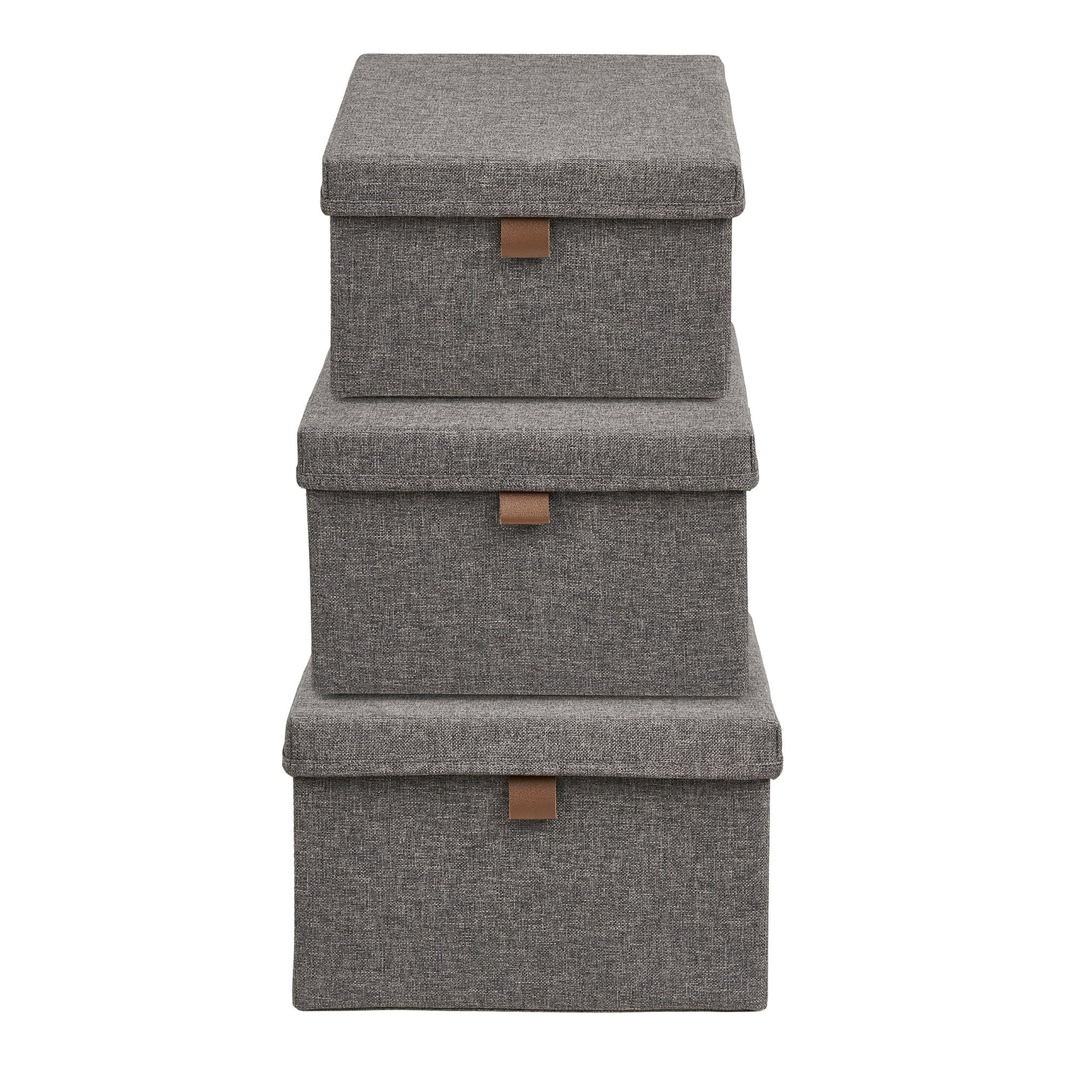 Noto Storage Boxes – Dark Grey